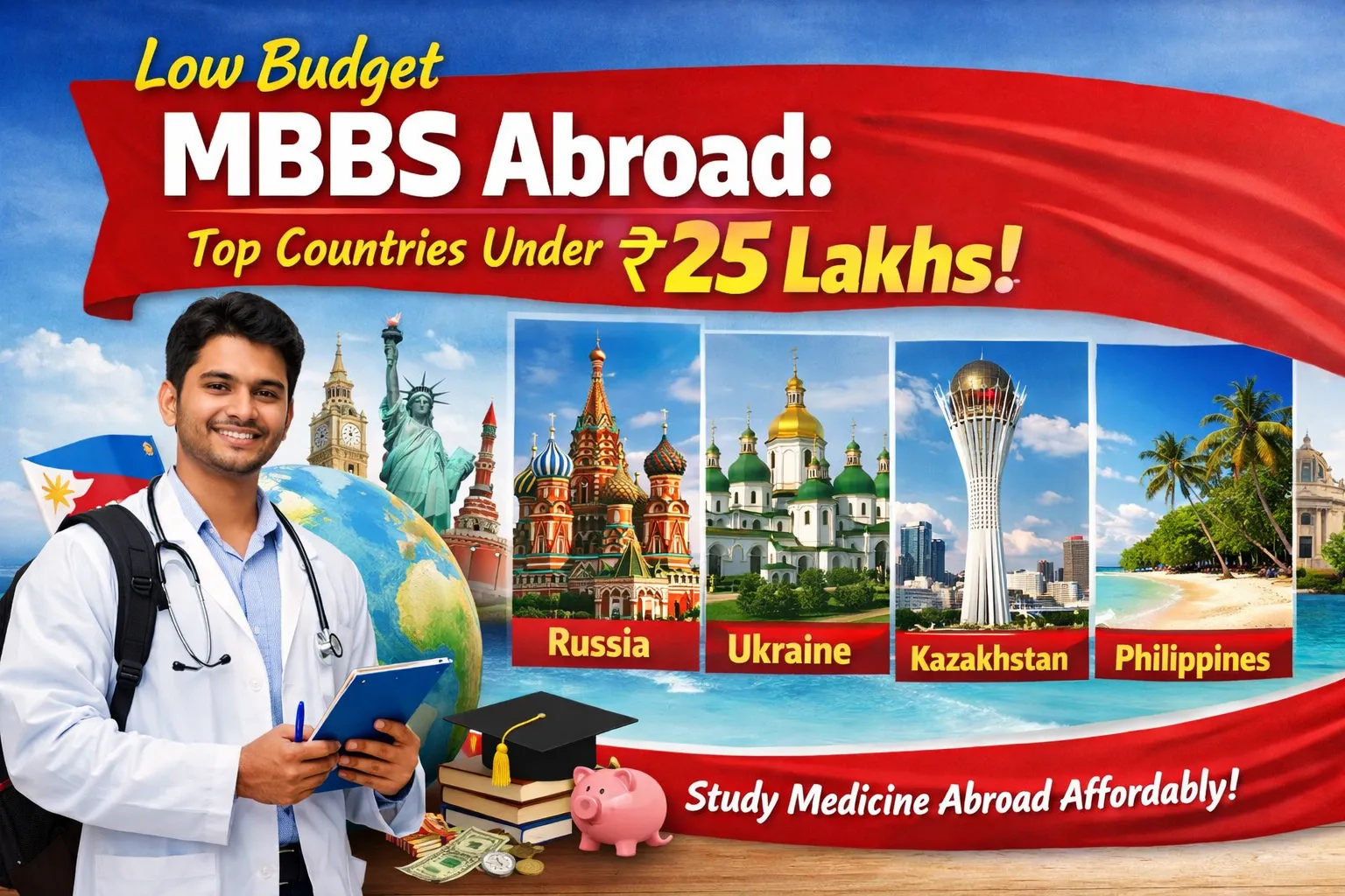 Top Countries Offering Low Budget MBBS Abroad Under ₹25 Lakhs